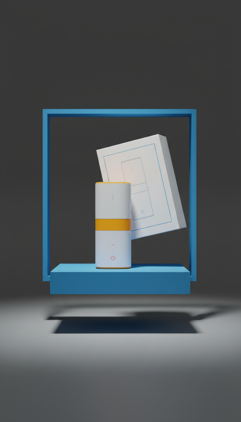 Wireless Charger with Minimalist Packaging